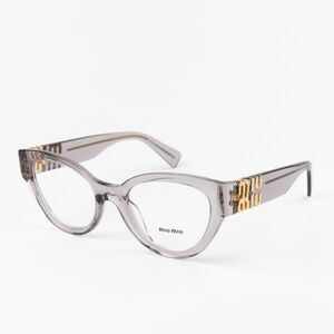 NEW Miu Miu MU01VV 12W1O1 Transparent Mauve Women Eyeglasses